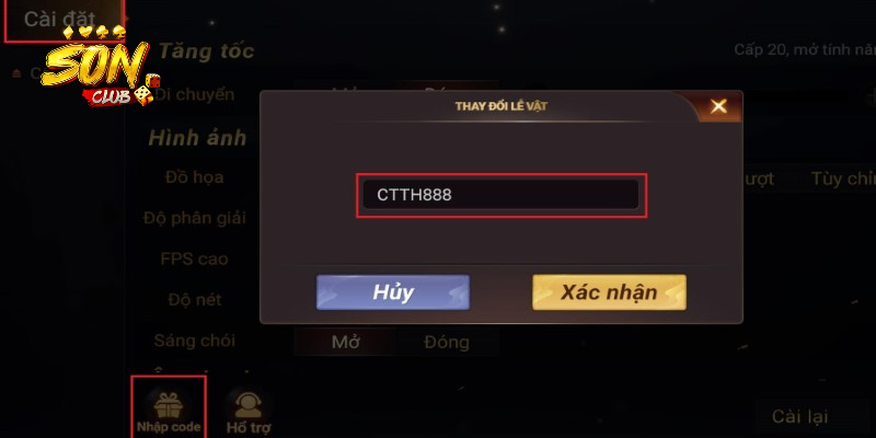 Giftcode game bài SonClub và những điều cần biết trước khi sử dụng 2 Giftcode thường được sử dụng vào thời điểm nào?